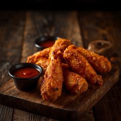 Chicken Wings mit 2 x Dips, 10 Stück
