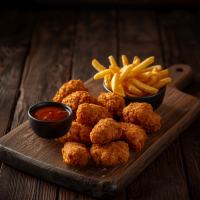 Chicken Chips mit 1 x Dip, 10 Stück